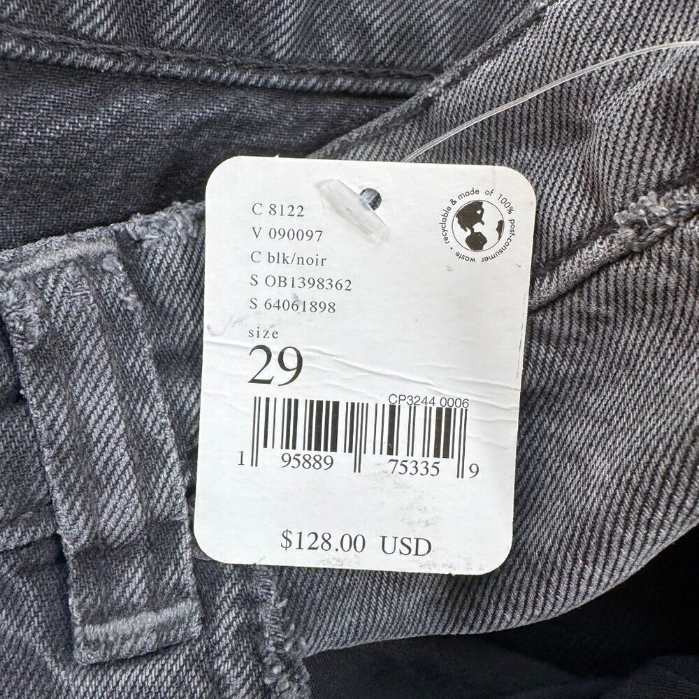 NWT Free People Old West Wide-Leg Slouchy Jeans Black 29 - Picture 3 of 14